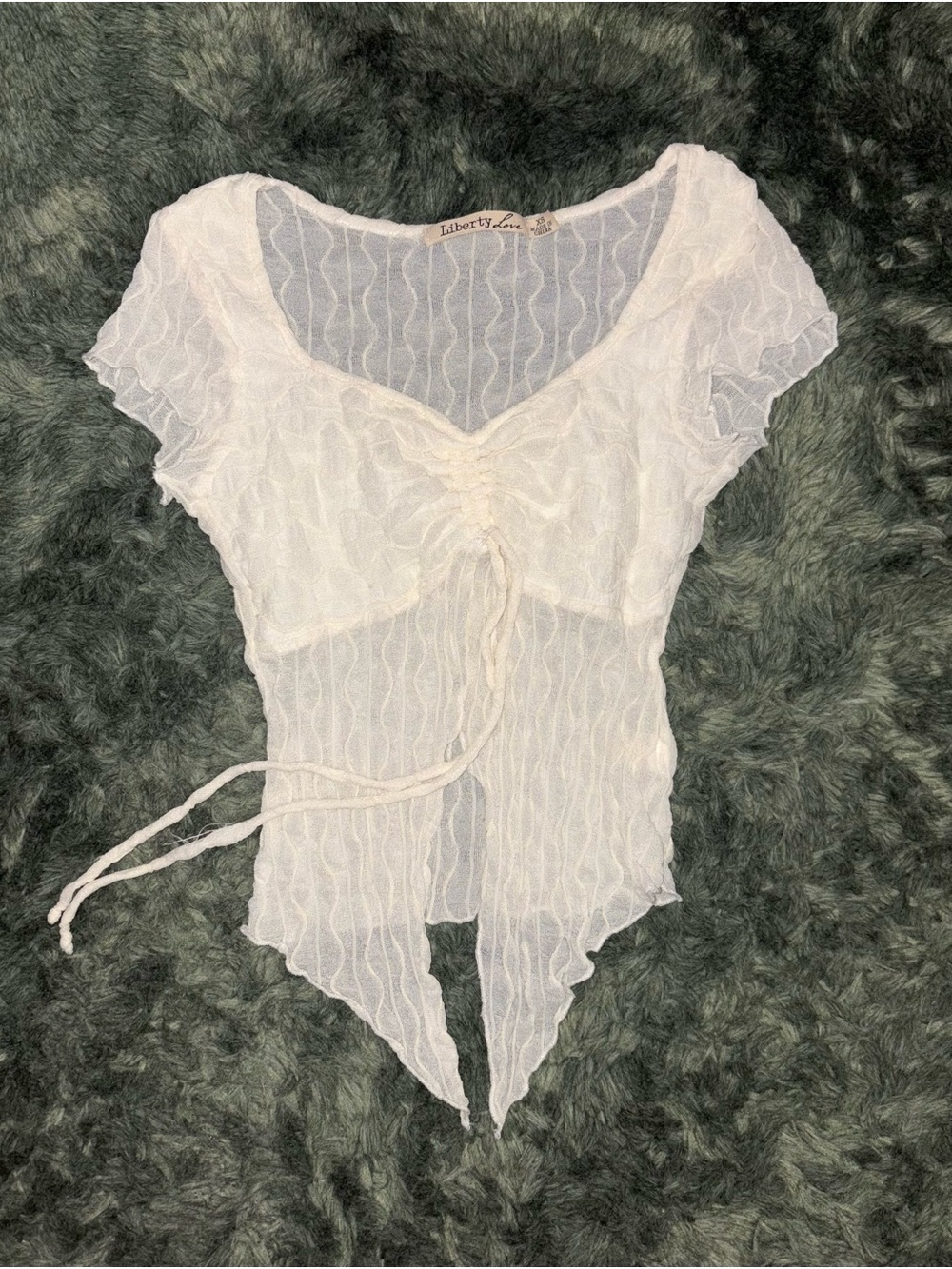 Pearl White Color Top-XS (USED)